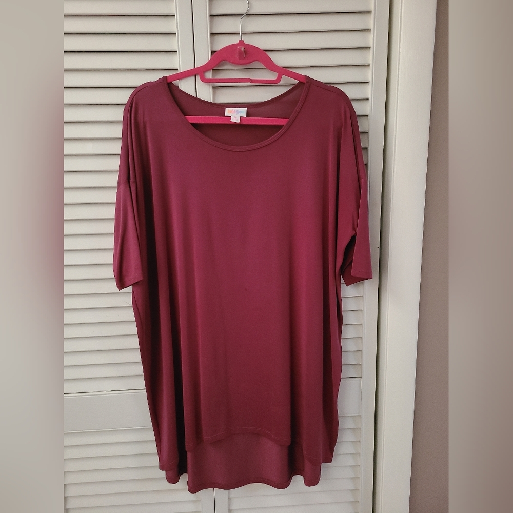 ***DONATED*** LulaRoe Maroon Irma Top